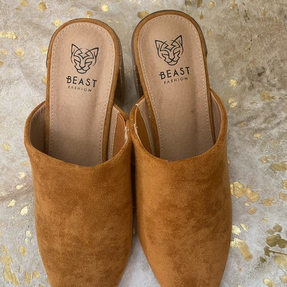 Brown Suede Mules - Picture 2 of 2